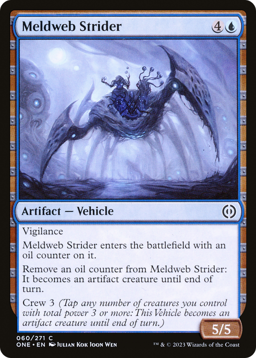 Meldweb Strider (ONE-060) [Phyrexia: All Will Be One] Foil MTG Single Wizards of the Coast