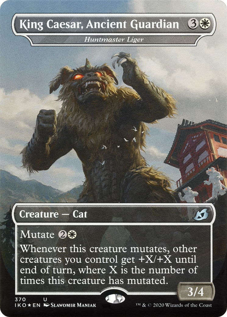 Huntmaster Liger (IKO-370) [Ikoria: Lair of Behemoths] (Borderless) MTG Single Wizards of the Coast