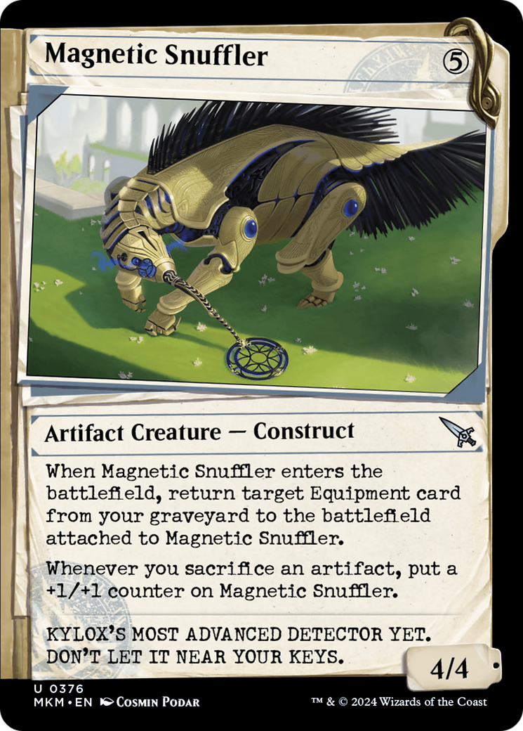 Magnetic Snuffler (MKM-376) [Murders at Karlov Manor] (Showcase) Foil MTG Single Murders at Karlov Manor