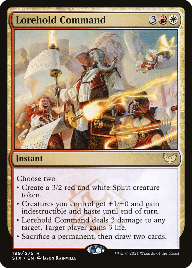 Lorehold Command (PPSTX-199P) [Strixhaven: School of Mages Promos] Foil MTG Single Wizards of the Coast
