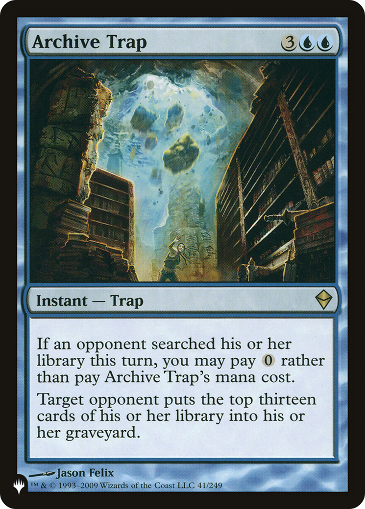 Archive Trap (LIST-41/249) [Mystery Booster] The List MTG Single Wizards of the Coast