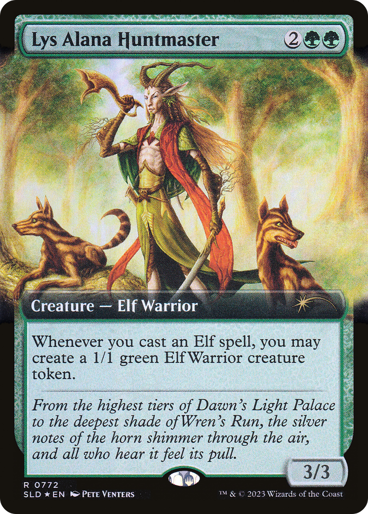 Lys Alana Huntmaster (SLD-772) [Secret Lair] Drop (Extended Art) Foil MTG Single Wizards of the Coast