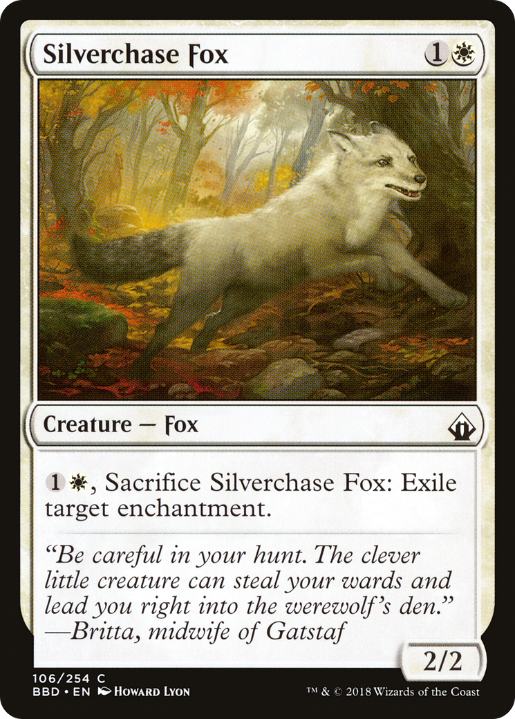 Silverchase Fox (BBD-106) [Battlebond] MTG Single Wizards of the Coast