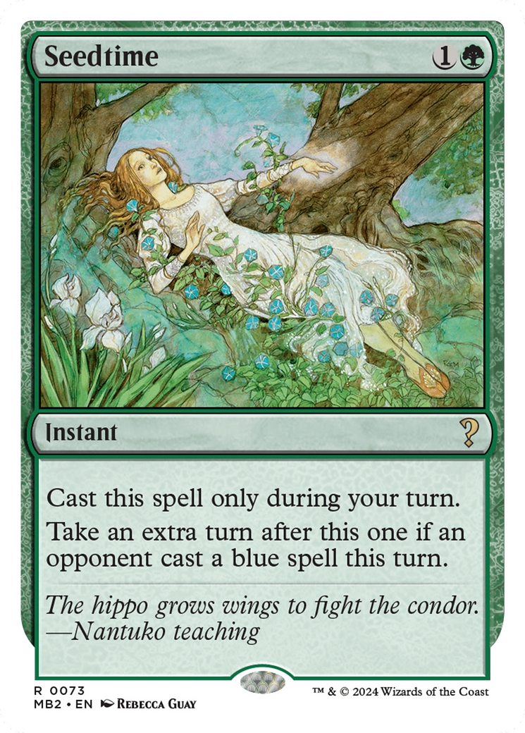 Seedtime (White Border) (MB2-073) [Mystery Booster] Mystery Booster 2 MTG Single Wizards of the Coast