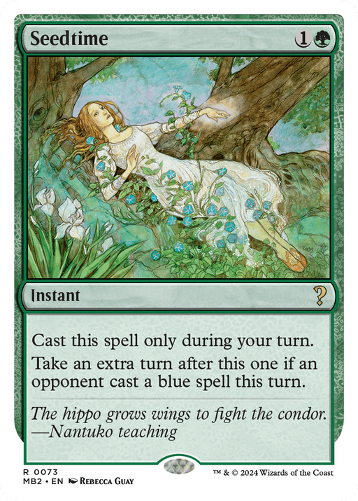 Seedtime (White Border) (MB2-073) [Mystery Booster] Mystery Booster 2 MTG Single Wizards of the Coast