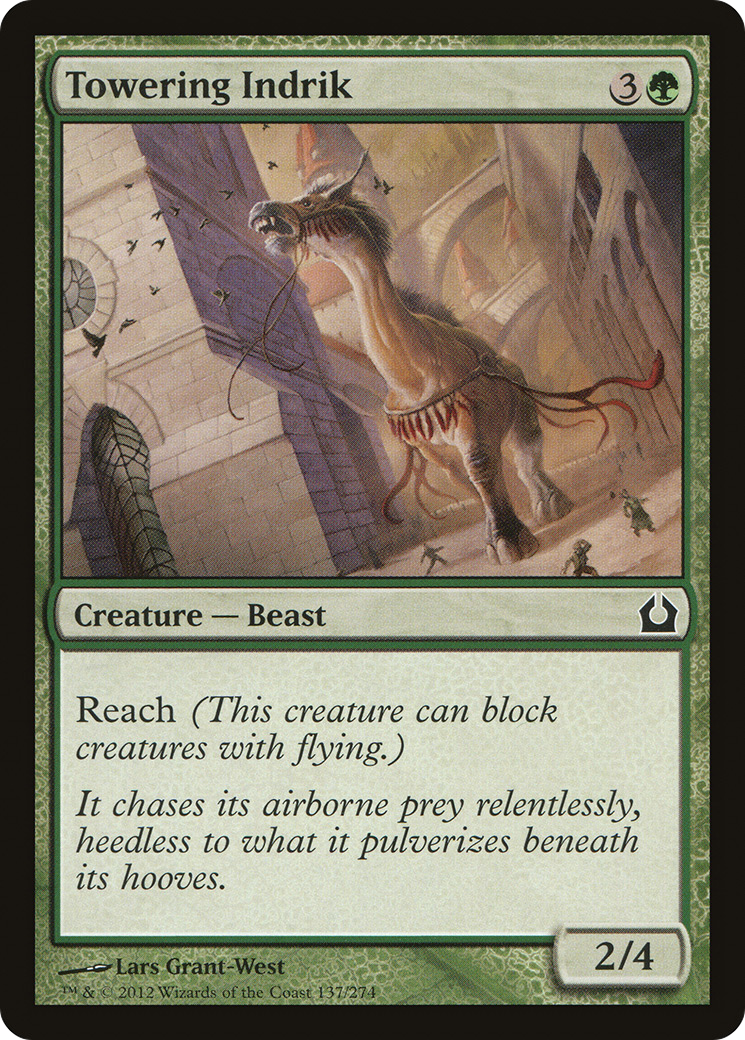 Towering Indrik (RTR-137) [Return to Ravnica] Foil MTG Single Wizards of the Coast