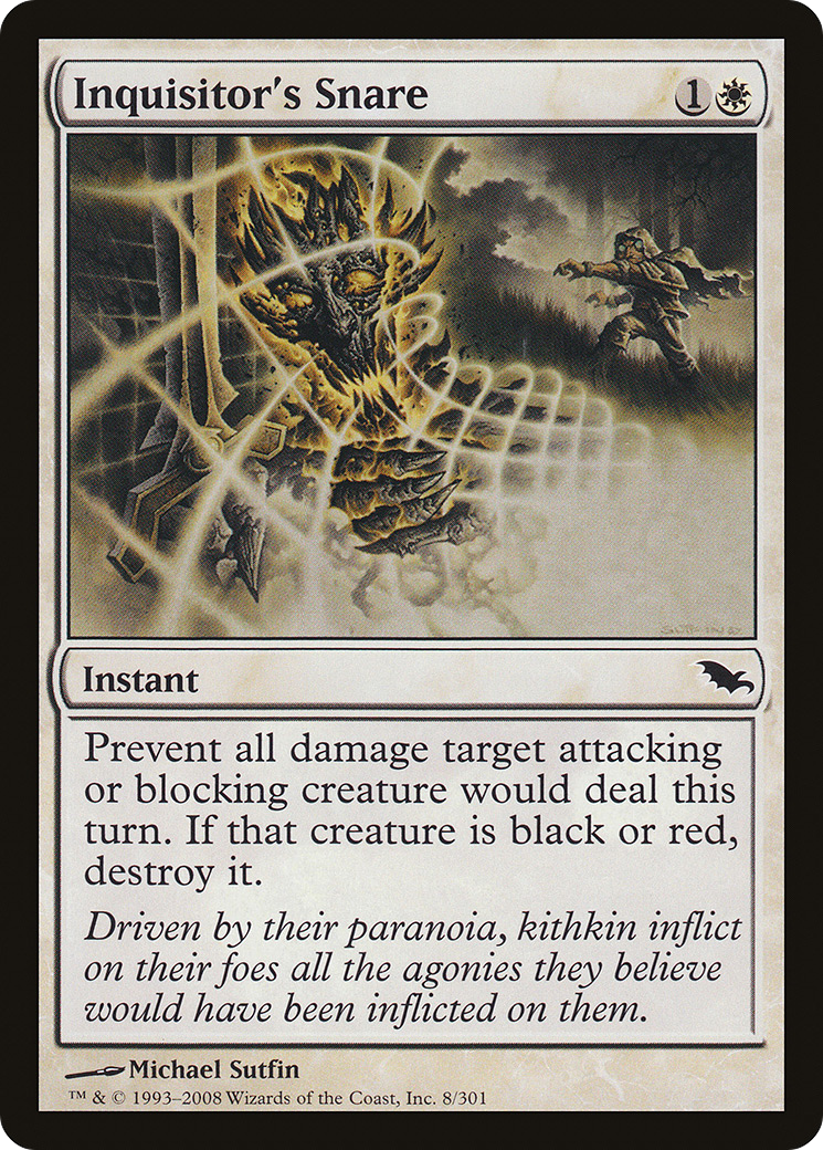 Inquisitor's Snare (SHM-008) [Shadowmoor] MTG Single Wizards of the Coast