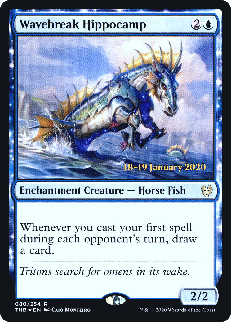 Wavebreak Hippocamp (PRE-080) [Theros Beyond Death Promos] Foil MTG Single Wizards of the Coast