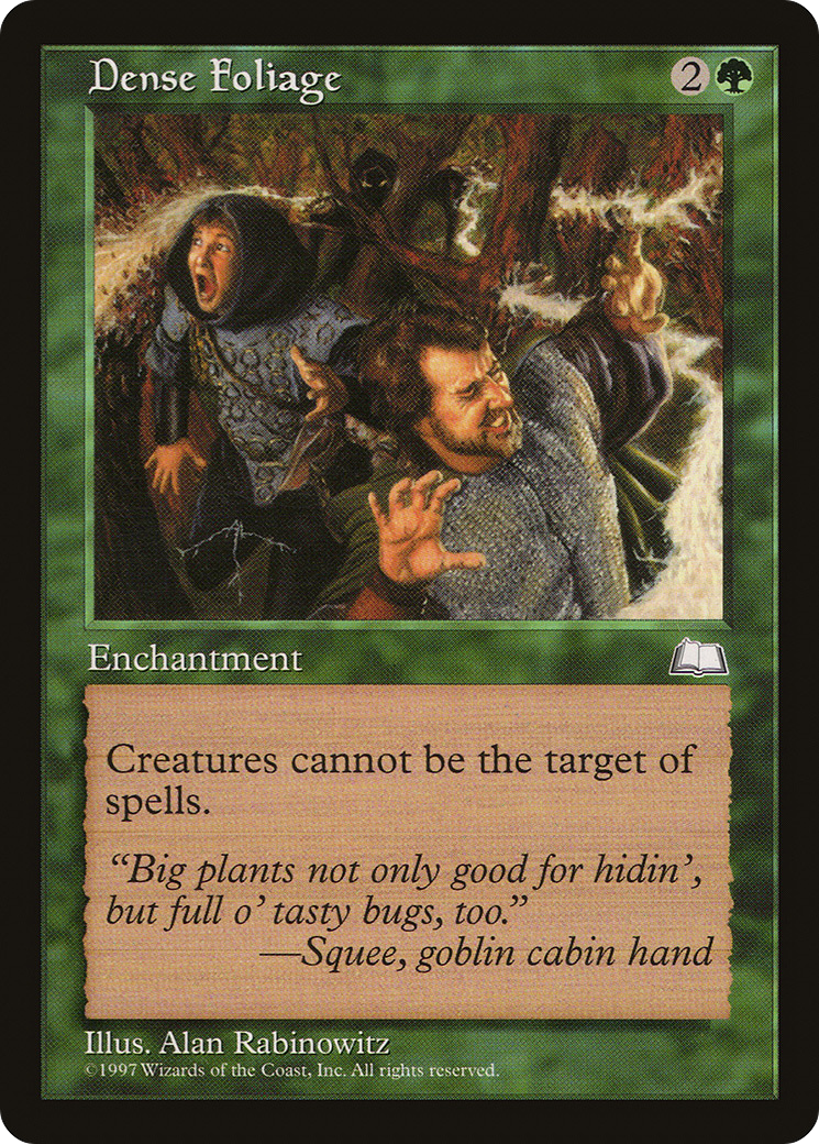 Dense Foliage (WTH-124) [Weatherlight] MTG Single Wizards of the Coast