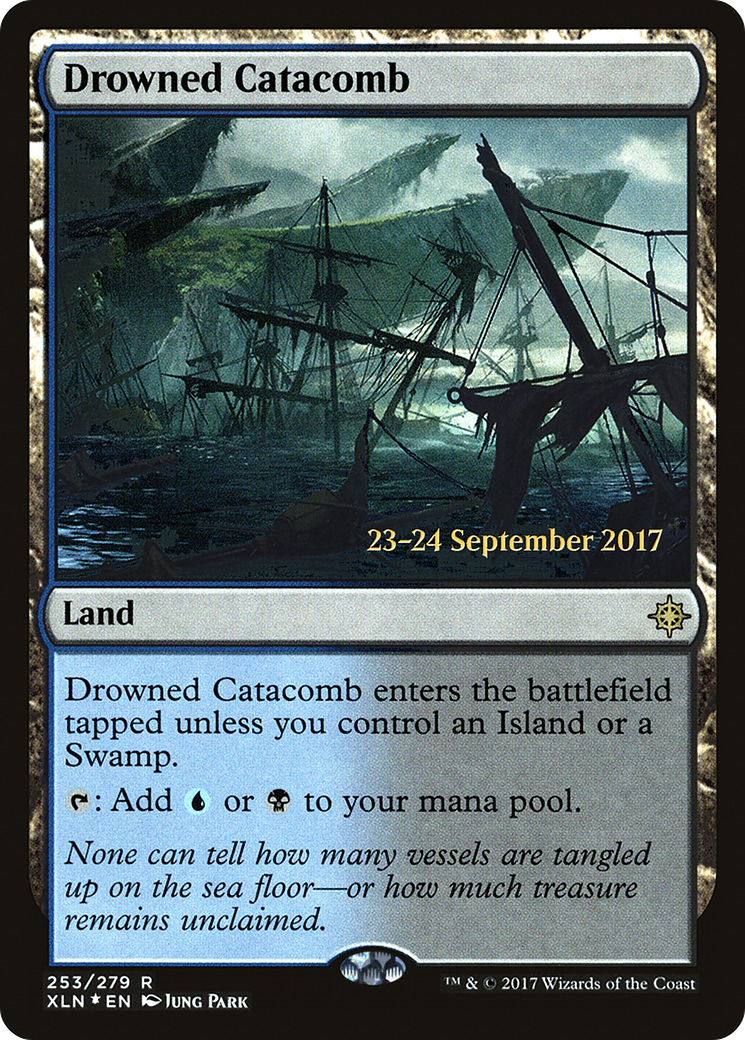 Drowned Catacomb (PRE-253) [Ixalan Promos] Foil MTG Single Wizards of the Coast