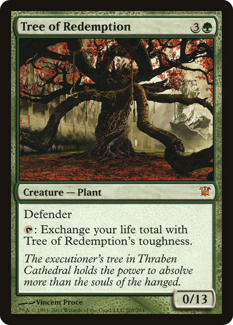 Tree of Redemption (ISD-207) [Innistrad] Foil MTG Single Wizards of the Coast