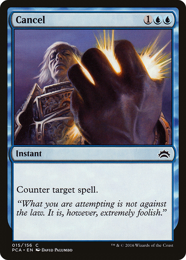 Cancel (PCA-015) [Misc] Planechase Anthology MTG Single Wizards of the Coast