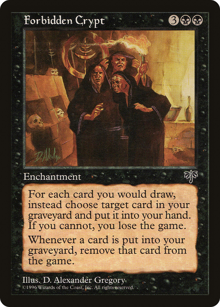 Forbidden Crypt (MIR-) [Mirage] MTG Single Wizards of the Coast