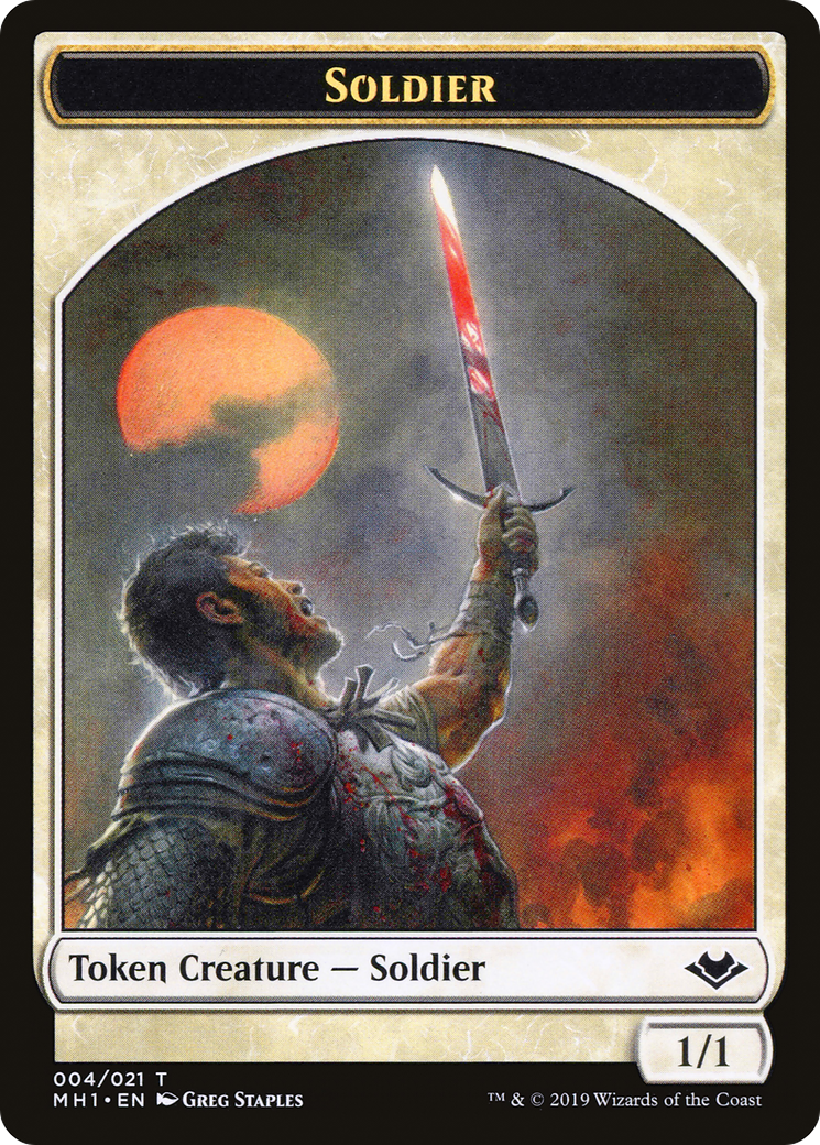 Soldier (TMH1-004) [Tokens] Modern Horizons Tokens Foil MTG Single Wizards of the Coast