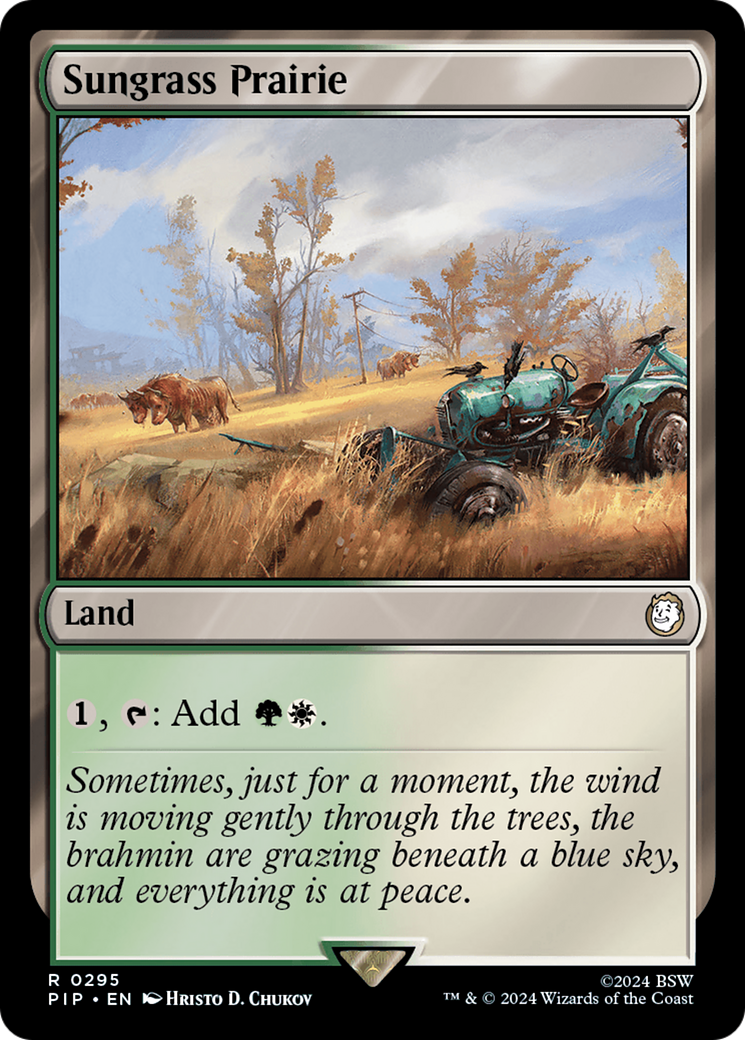 Sungrass Prairie (PIP-295) [Fallout] MTG Single Wizards of the Coast