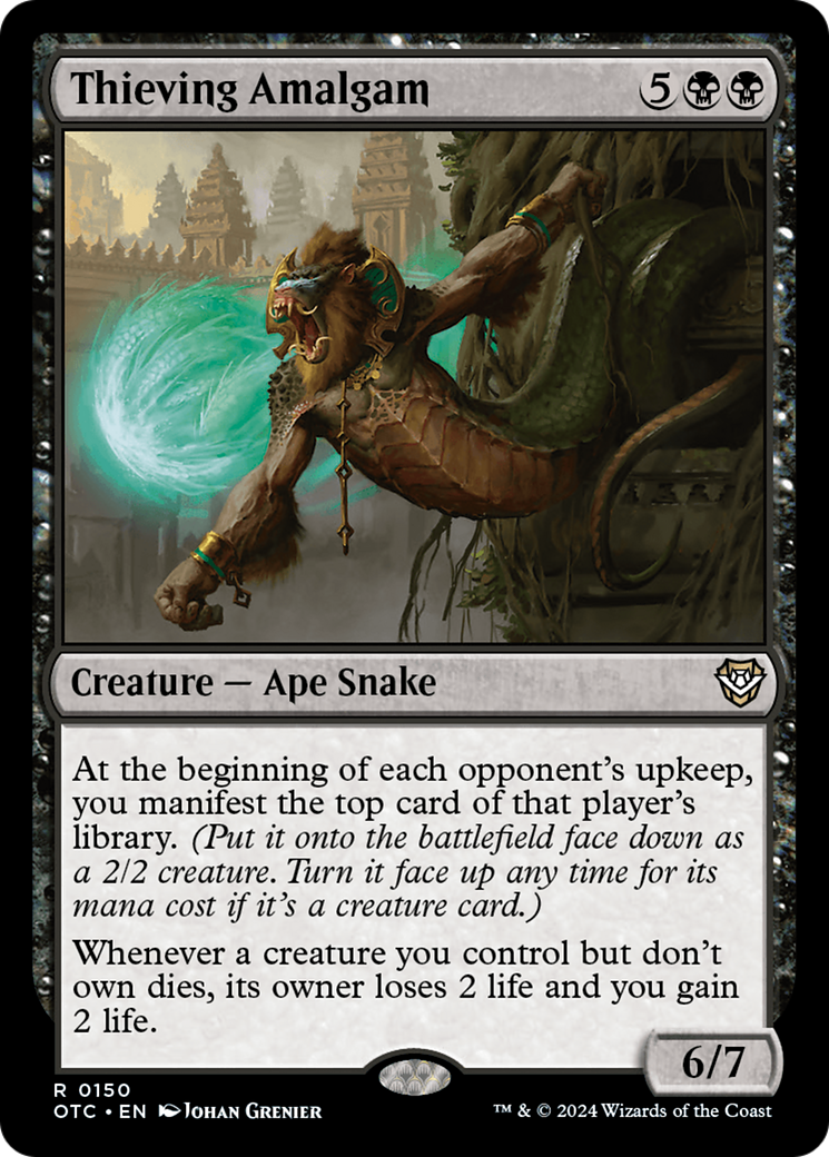 Thieving Amalgam (OTC-150) [Outlaws of Thunder Junction Commander] MTG Single Wizards of the Coast