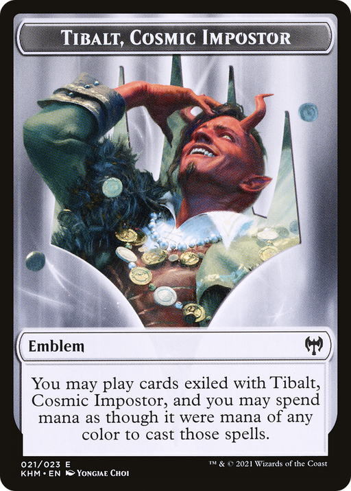 Tibalt, Cosmic Impostor Emblem (TKHM-021) [Tokens] Kaldheim Tokens MTG Single Wizards of the Coast