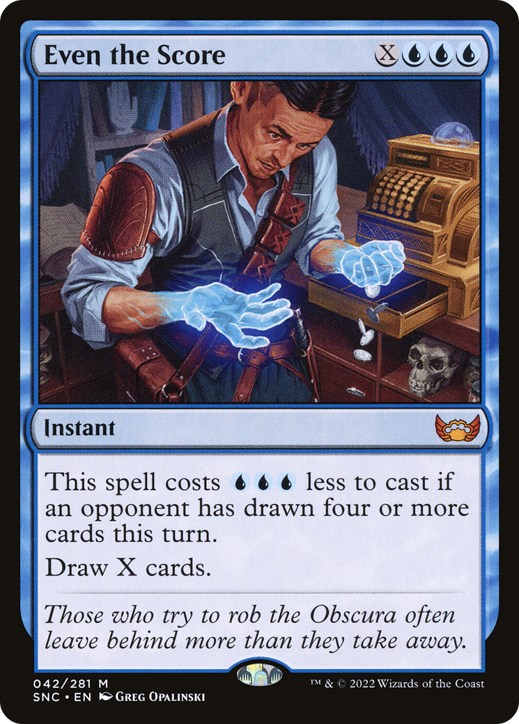 Even the Score (SNC-042) [Streets of New Capenna] Foil MTG Single Wizards of the Coast