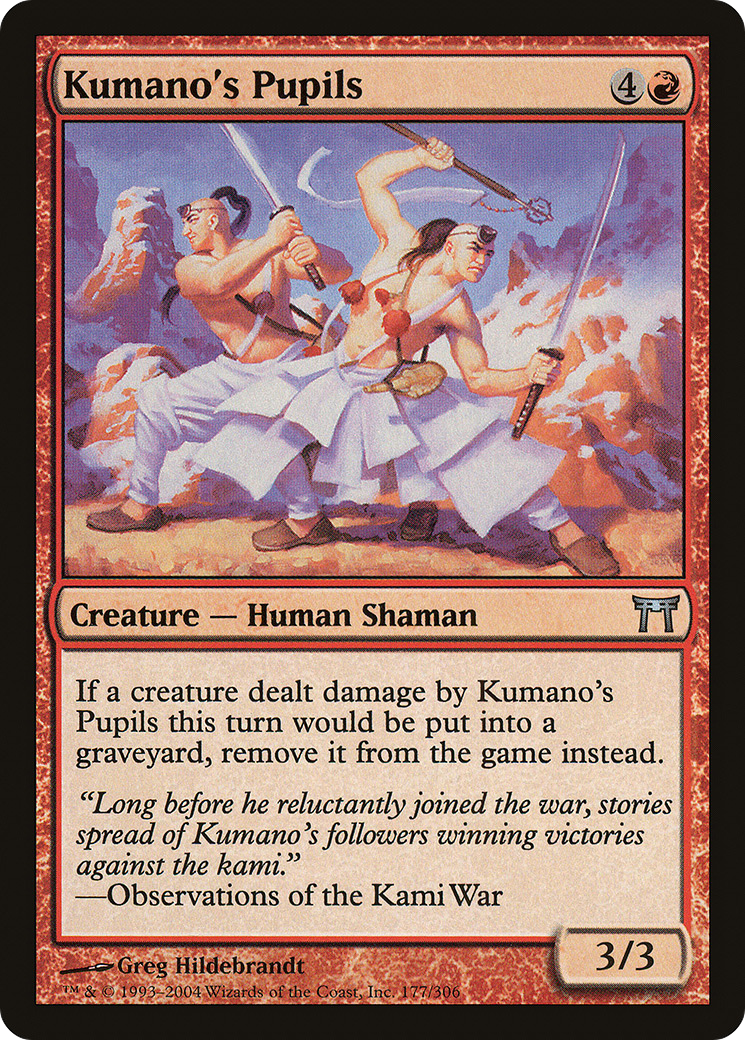 Kumano's Pupils (CHK-177) [Champions of Kamigawa] Foil MTG Single Wizards of the Coast