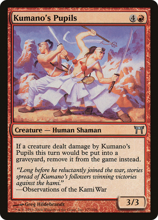 Kumano's Pupils (CHK-177) [Champions of Kamigawa] MTG Single Wizards of the Coast