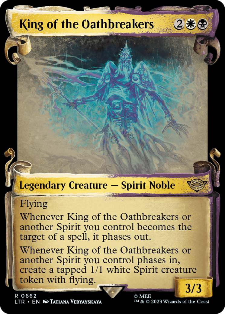 King of the Oathbreakers (Showcase Scrolls) (LTR-662) [The Lord of the Rings: Tales of Middle-earth] (Showcase) MTG Single Wizards of the Coast