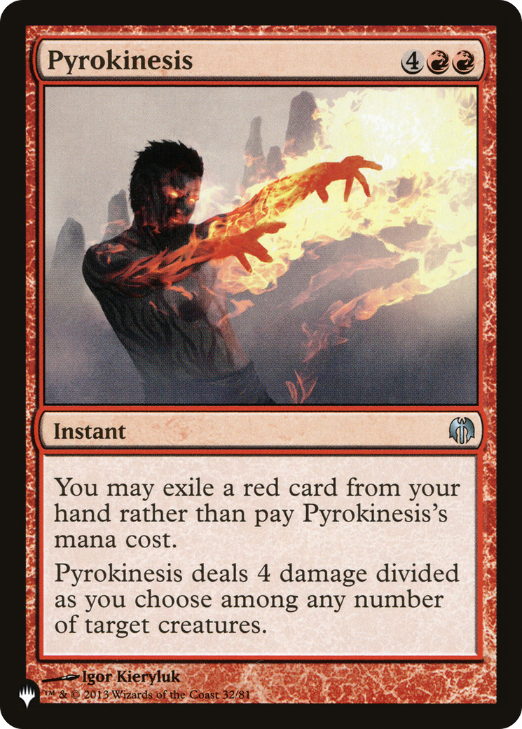 Pyrokinesis (LIST-32/81) [Mystery Booster] The List MTG Single Wizards of the Coast