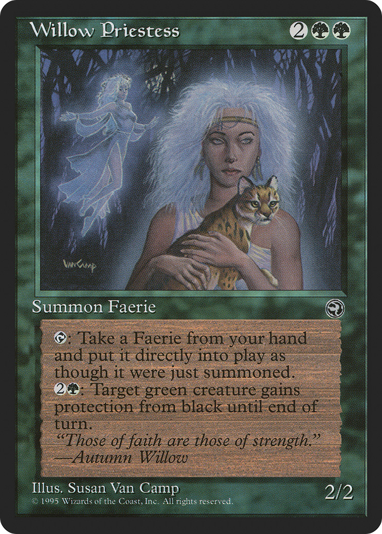 Willow Priestess (HML-100) [Homelands] MTG Single Wizards of the Coast