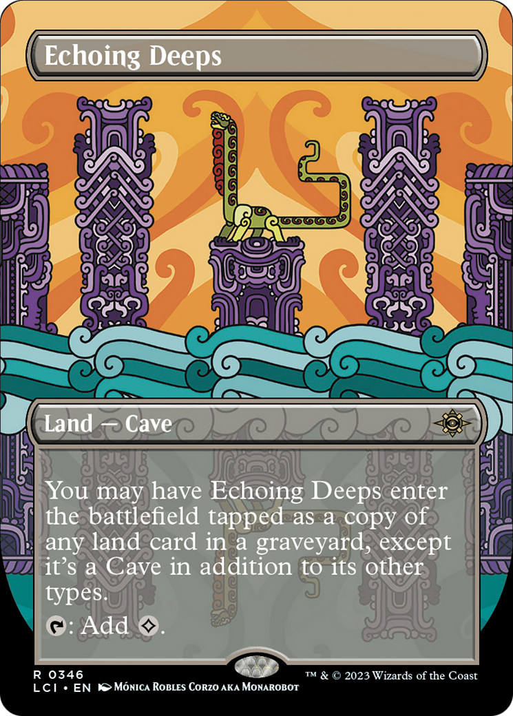 Echoing Deeps (Borderless) [The Lost Caverns of Ixalan] MTG Single Magic: The Gathering