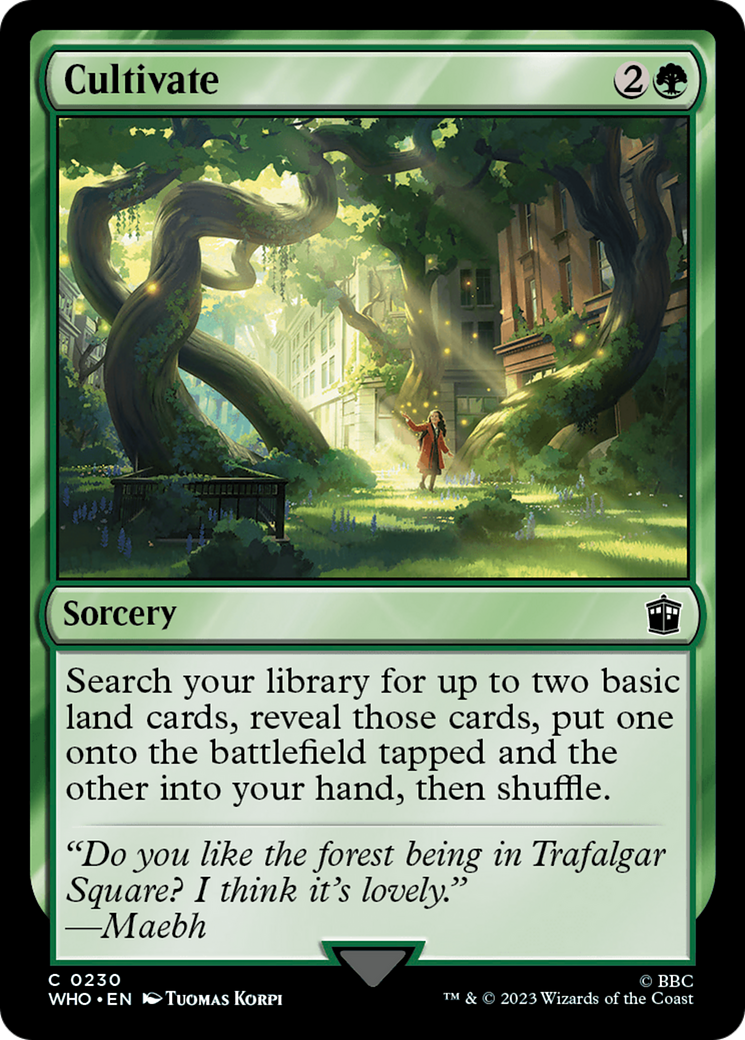 Cultivate (WHO-230) [Doctor Who] MTG Single Wizards of the Coast