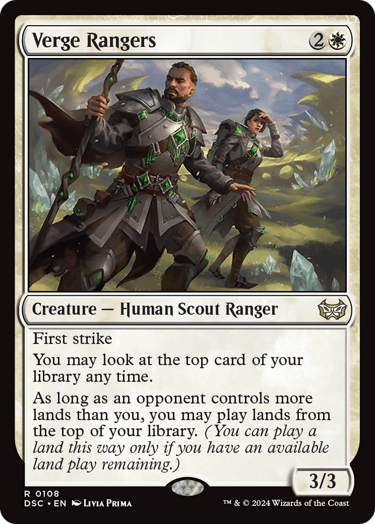 Verge Rangers (DSC-108) [Duskmourn: House of Horror Commander] MTG Single Wizards of the Coast