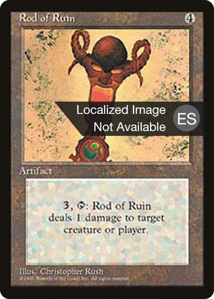 Rod of Ruin (4BB-344) [Fourth Edition Foreign Black Border] MTG Single Wizards of the Coast