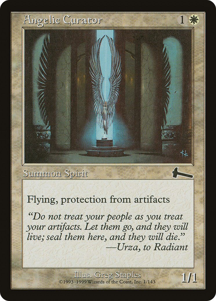 Angelic Curator (ULG-001) [Urza's Legacy] MTG Single Wizards of the Coast