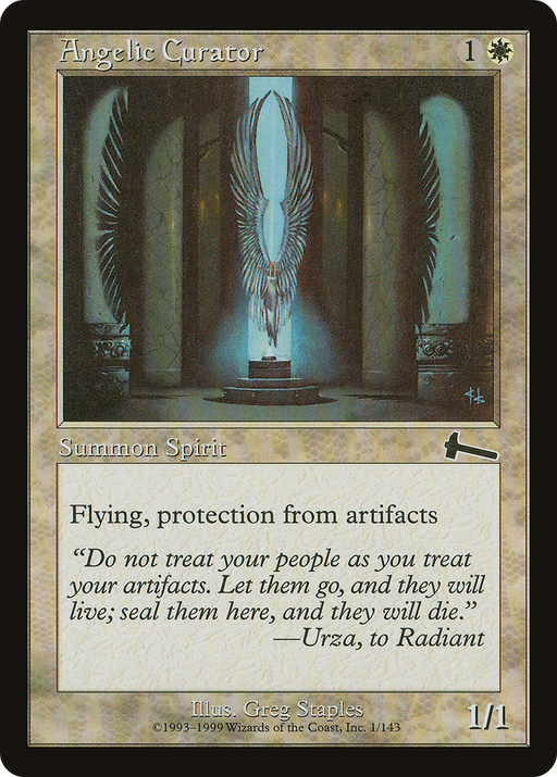 Angelic Curator (ULG-001) [Urza's Legacy] MTG Single Wizards of the Coast