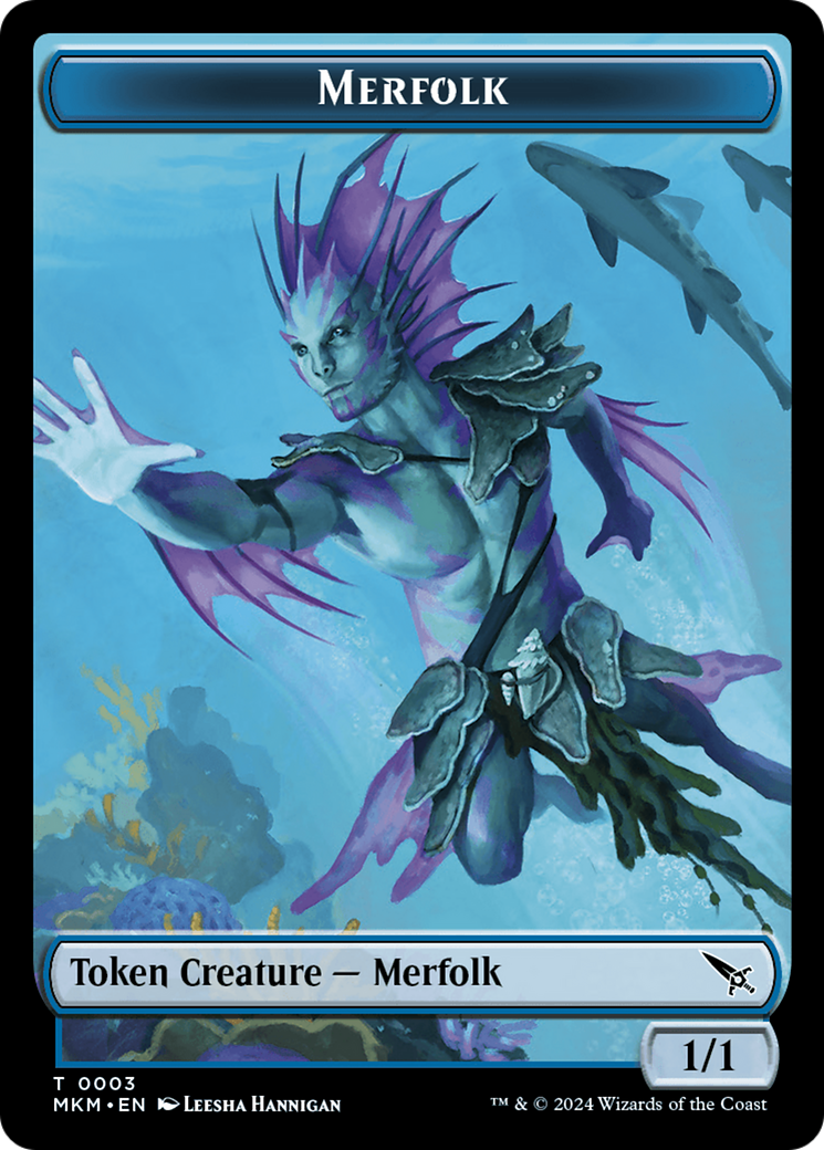 Merfolk (TMKM-003) [Tokens] Murders at Karlov Manor Tokens MTG Single Wizards of the Coast