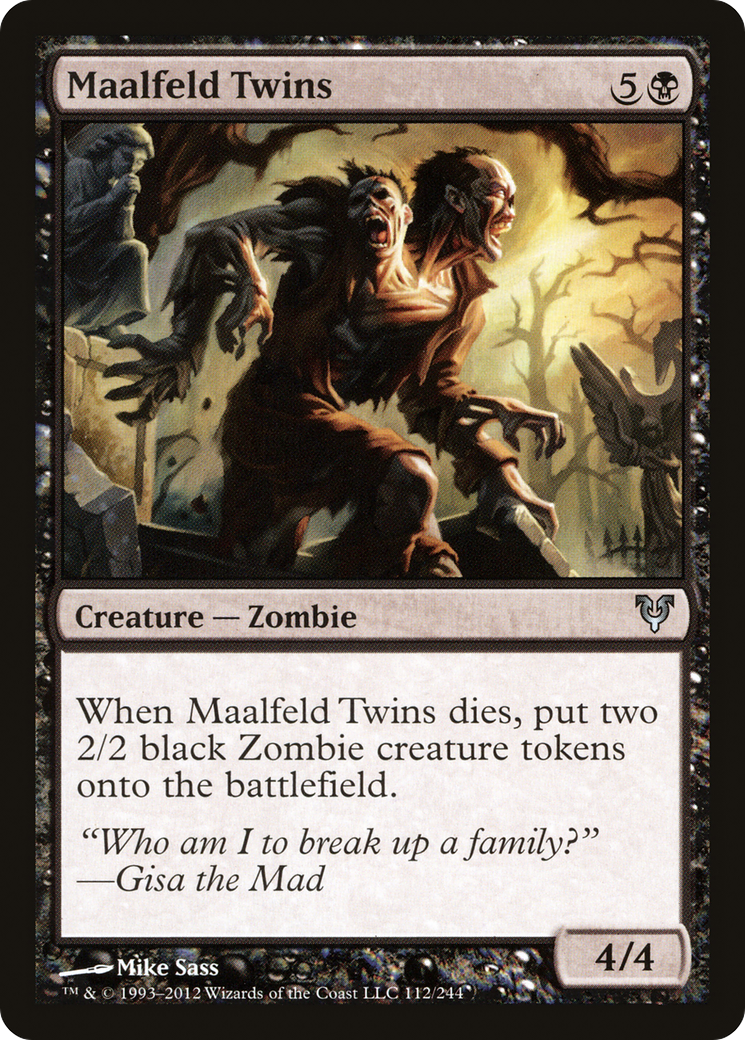 Maalfeld Twins (AVR-112) [Avacyn Restored] Foil MTG Single Wizards of the Coast
