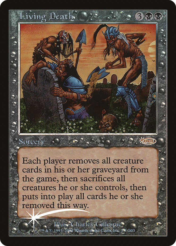 Living Death (JDG-003) [Misc] Judge Gift Cards 2003 Foil MTG Single Wizards of the Coast
