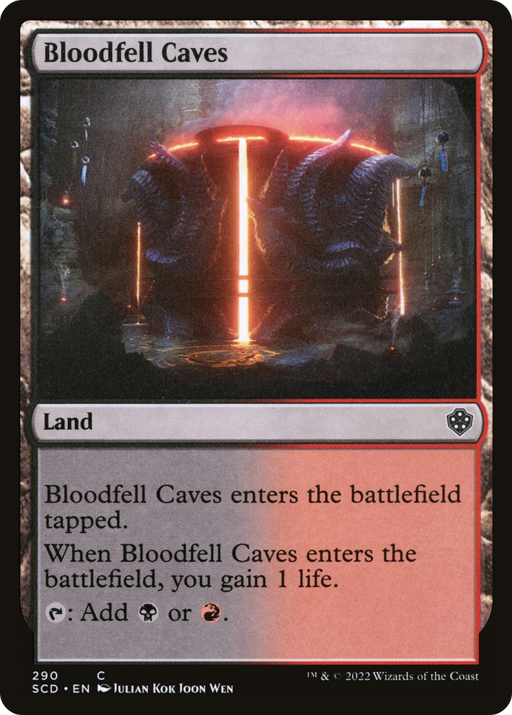 Bloodfell Caves (SCD-290) [Starter Commander Decks] MTG Single Wizards of the Coast