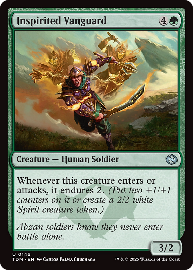 Inspirited Vanguard (TDM-146) [Tarkir: Dragonstorm] Foil MTG Single Wizards of the Coast