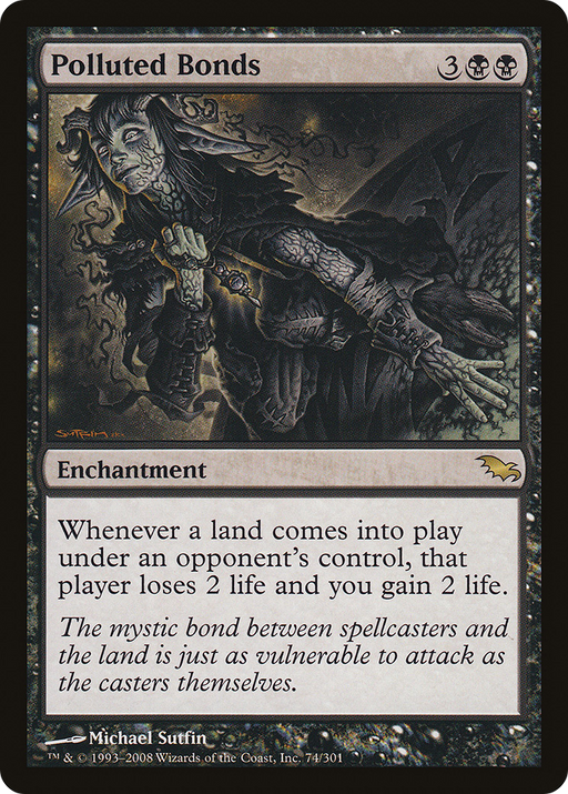 Polluted Bonds (SHM-074) [Shadowmoor] MTG Single Wizards of the Coast