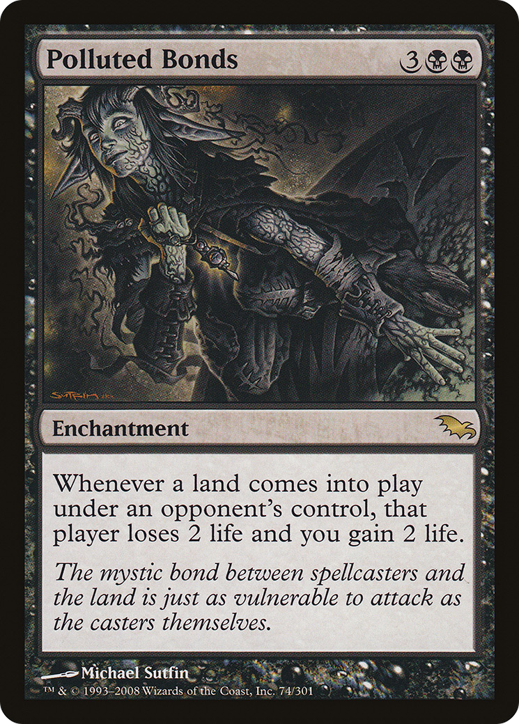 Polluted Bonds (SHM-074) [Shadowmoor] Foil MTG Single Wizards of the Coast