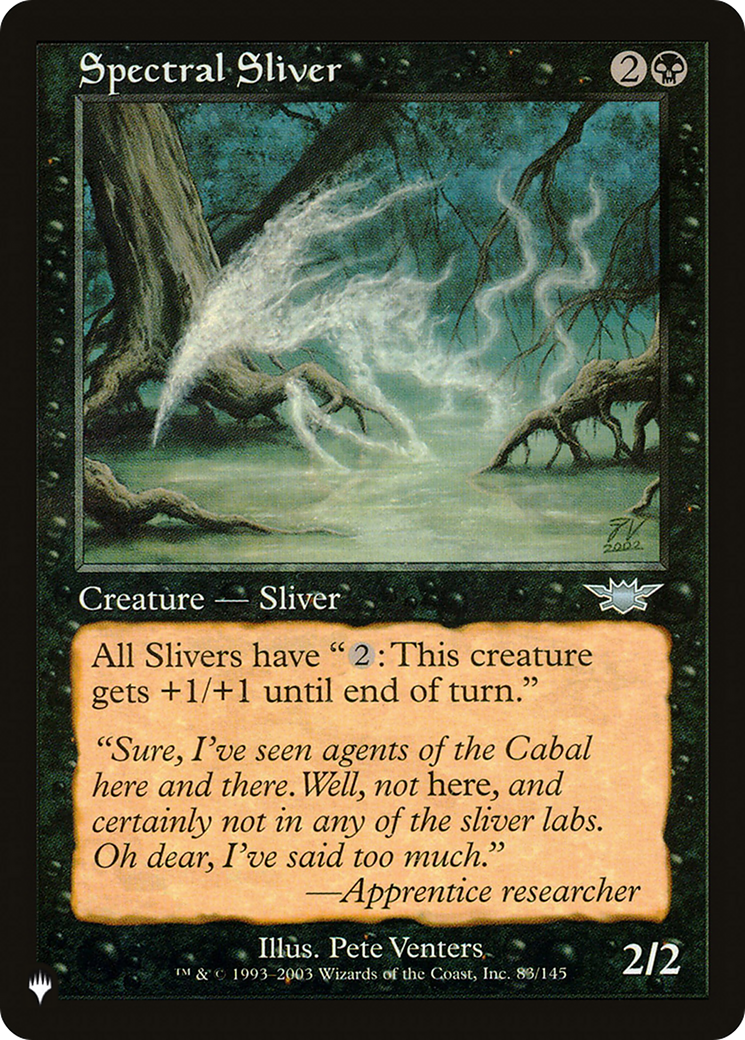 Spectral Sliver (LIST-LGN-83) [Mystery Booster] The List MTG Single Wizards of the Coast