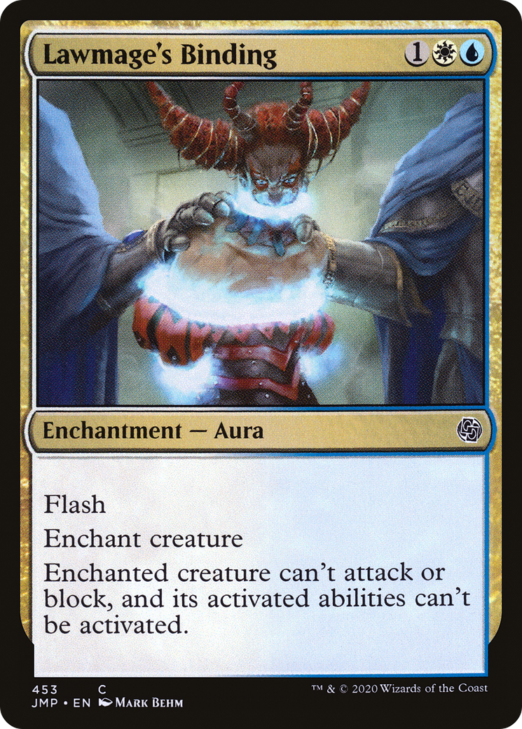 Lawmage's Binding (JMP-453) [Jumpstart] MTG Single Wizards of the Coast
