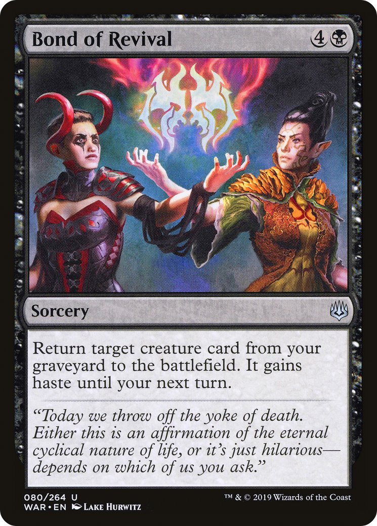 Bond of Revival (WAR-080) [War of the Spark] MTG Single Wizards of the Coast