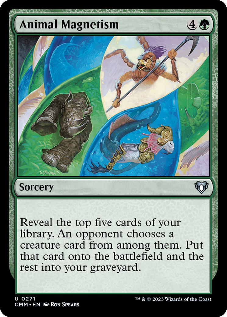 Animal Magnetism (CMM-271) [Commander Masters] Foil MTG Single Wizards of the Coast