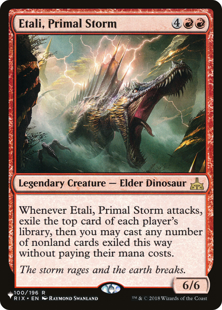 Etali, Primal Storm (LIST-RIX-100) [Mystery Booster] The List MTG Single Wizards of the Coast