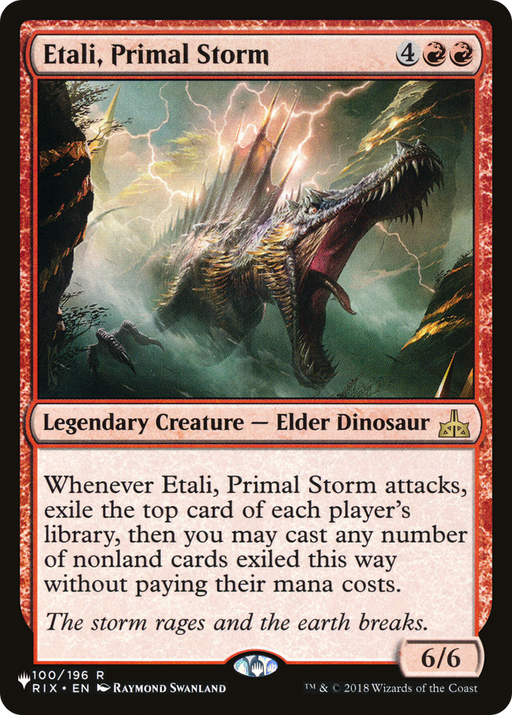 Etali, Primal Storm (LIST-RIX-100) [Mystery Booster] The List MTG Single Wizards of the Coast