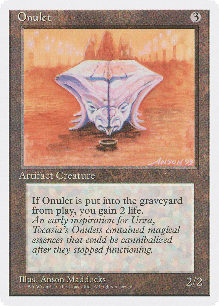 Onulet (4ED-340) [Fourth Edition] MTG Single Wizards of the Coast