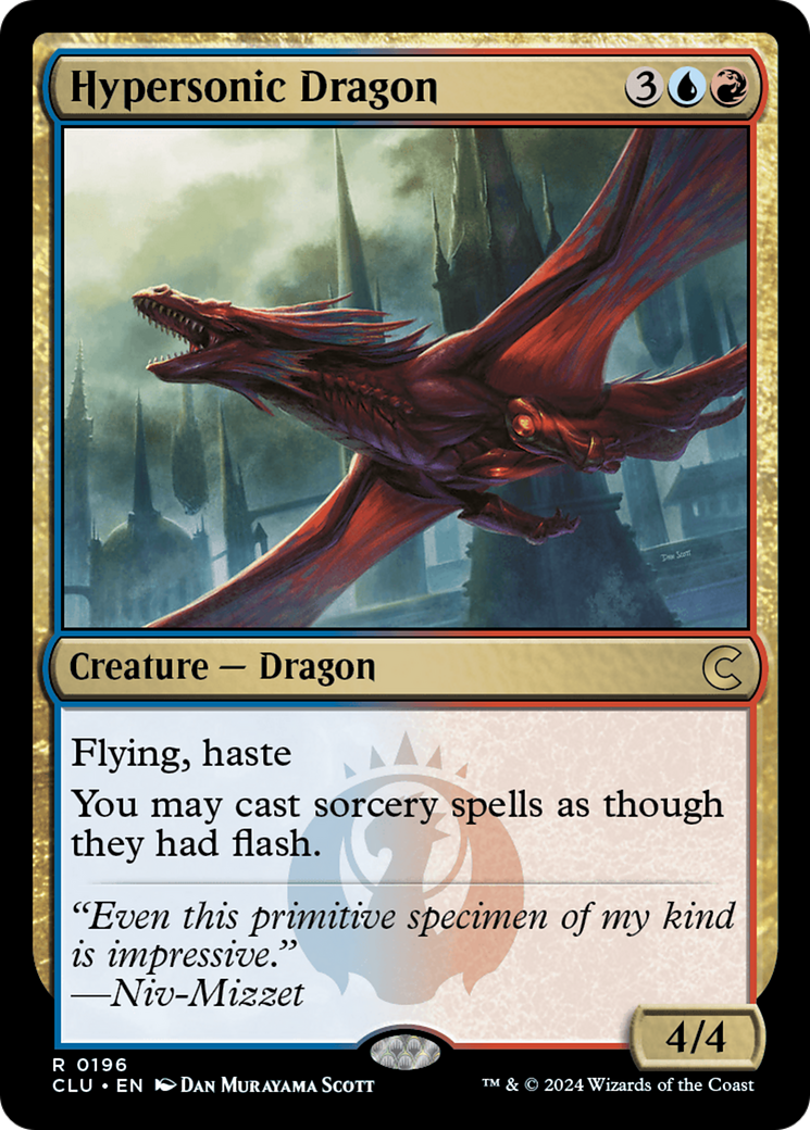Hypersonic Dragon (CLU-196) [Ravnica: Clue Edition] MTG Single Wizards of the Coast