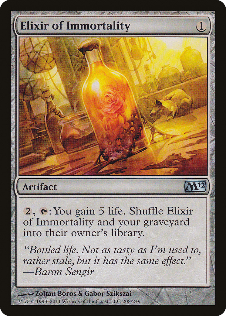 Elixir of Immortality (M12-208) [Magic 2012] MTG Single Wizards of the Coast