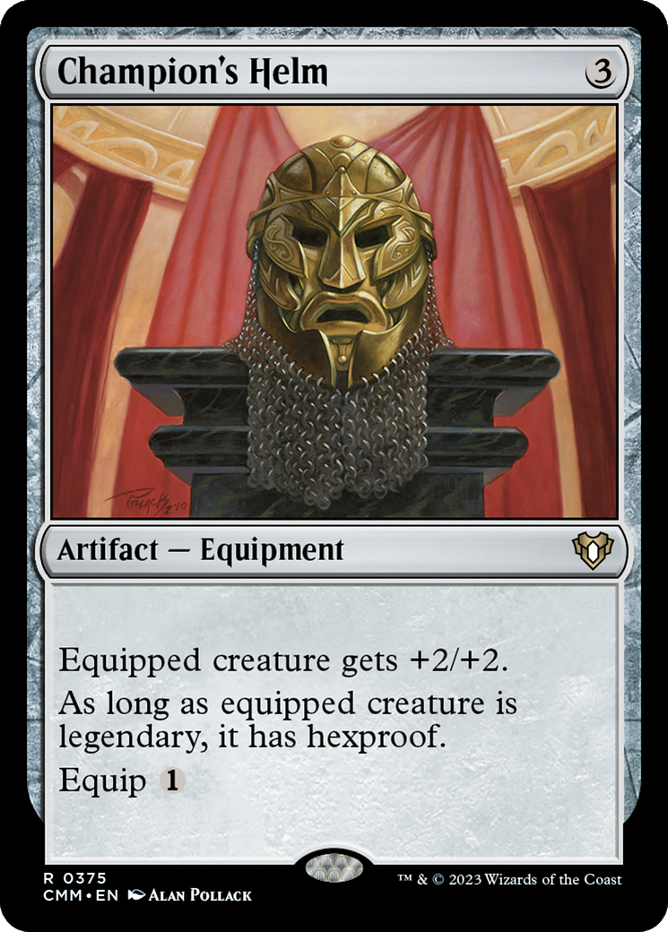 Champion's Helm (CMM-375) [Commander Masters] MTG Single Wizards of the Coast